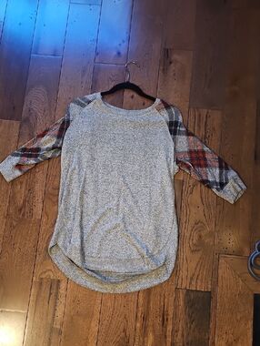 Maurices Black and White Knit Top